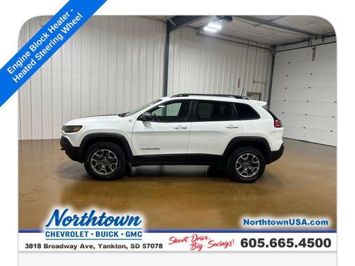 Bright White Clearcoat 2020 Jeep Cherokee Trailhawk
