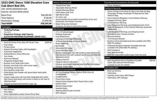 2023 GMC Sierra 1500 Elevation