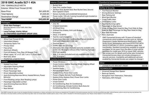 2018 GMC Acadia SLT-1