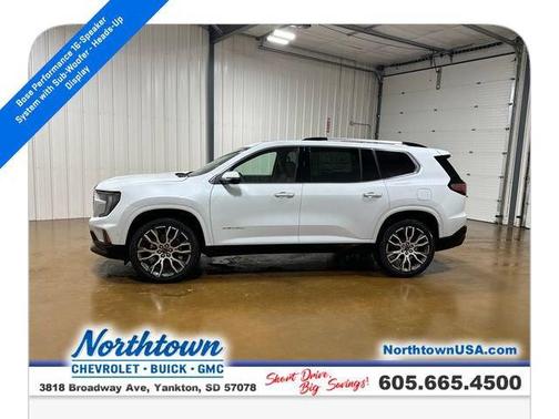Glacier White Tricoat 2026 GMC Acadia Denali