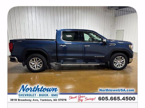 Pacific Blue Metallic 2021 GMC Sierra 1500 SLT