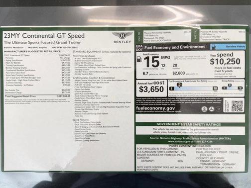 2023 Bentley Continental GT Speed