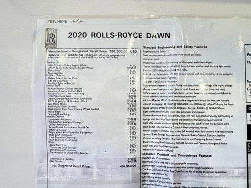 2020 Rolls-Royce Dawn Convertible