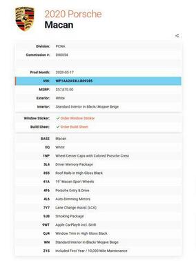 2020 Porsche Macan AWD