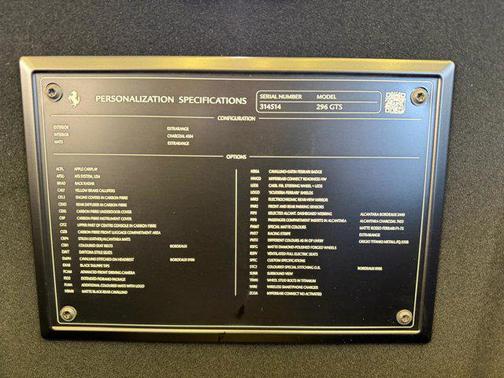 2025 Ferrari 296 GTS Convertible