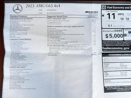 2023 Mercedes-Benz AMG G 63 AMG G 63 4x4 Squared