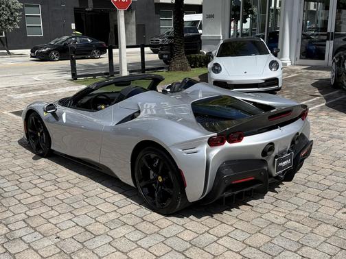 Argento Nurburgring Metallic 2024 Ferrari SF90 Spider Convertible