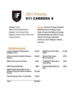 2021 Porsche 911 Carrera S
