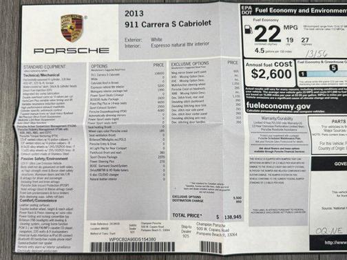 2013 Porsche 911 Carrera S