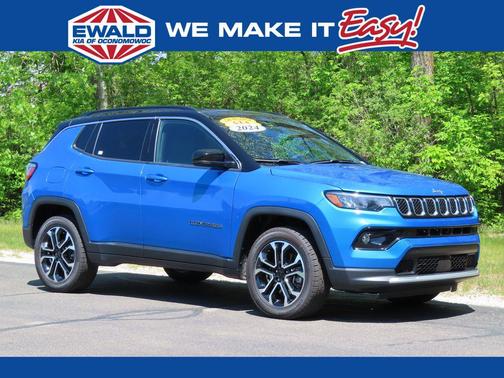 Hydro Blue Pearlcoat 2024 Jeep Compass Limited