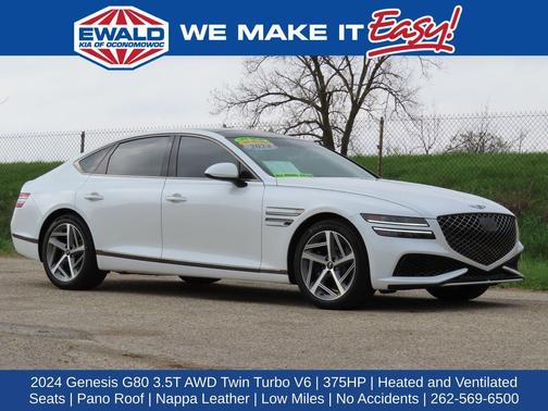 Uyuni White 2024 Genesis G80 3.5T Sport AWD