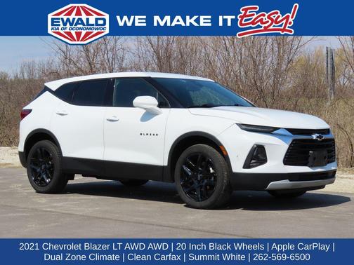 Summit White 2021 Chevrolet Blazer 2LT