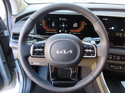 Ceramic Silver 2026 Kia Carnival Hybrid EX