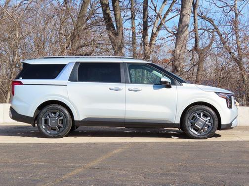 Ivory Silver 2026 Kia Carnival Hybrid EX