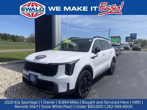 Glacial White Pearl 2025 Kia Sorento SX