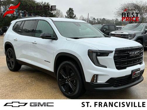 Glacier White Tricoat 2026 GMC Acadia Elevation FWD