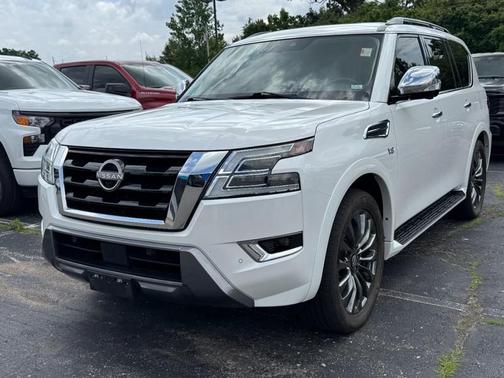 Aspen White Tricoat 2021 Nissan Armada Platinum 4WD