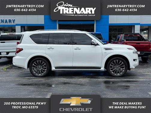 Aspen White Tricoat 2021 Nissan Armada Platinum 4WD