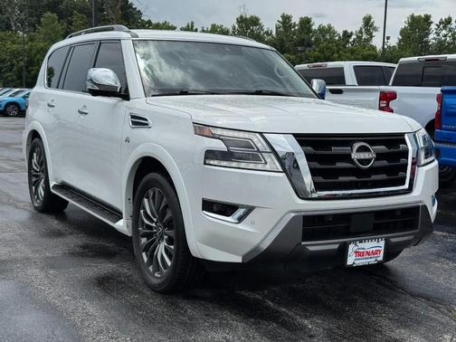 Aspen White Tricoat 2021 Nissan Armada Platinum 4WD