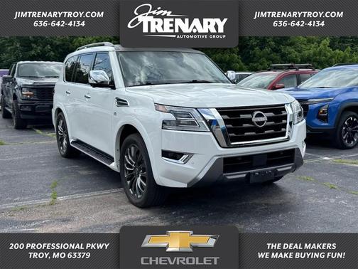 Aspen White Tricoat 2021 Nissan Armada Platinum 4WD