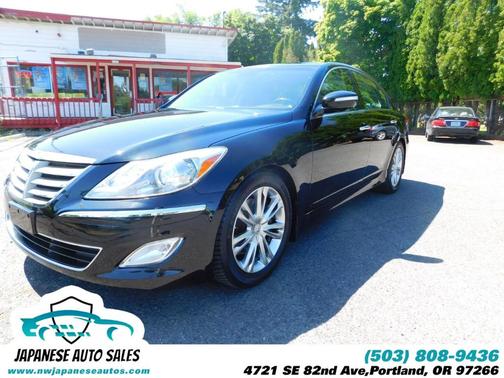 Black Noir Pearl 2012 Hyundai Genesis 3.8