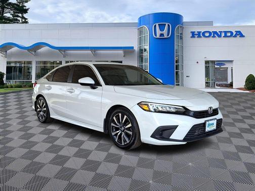 Platinum White Pearl 2024 Honda Civic EX