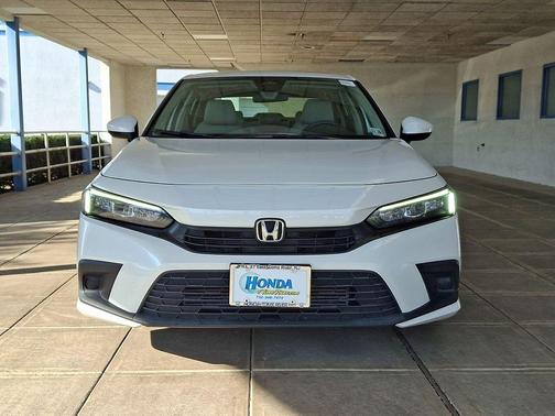 White 2022 Honda Civic EX