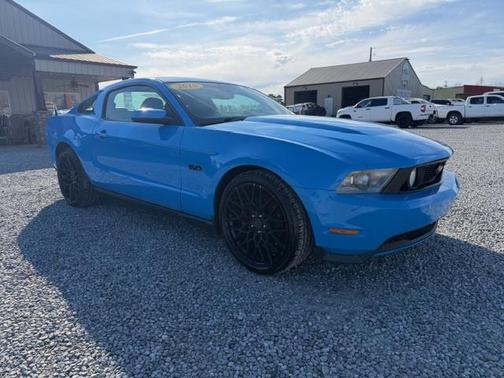 Blue 2010 Ford Mustang GT