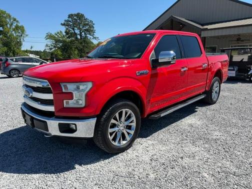 Red 2016 Ford F-150 Lariat