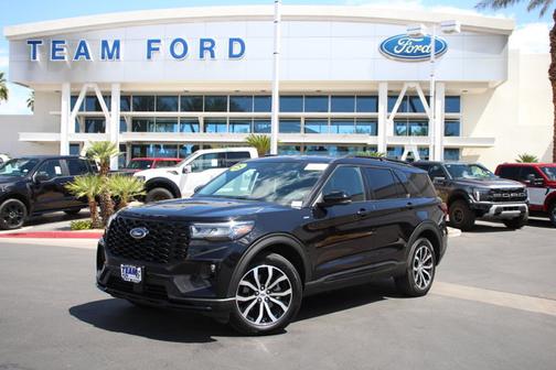 AGATE BLACK METALLIC 2025 Ford Explorer ST-LINE