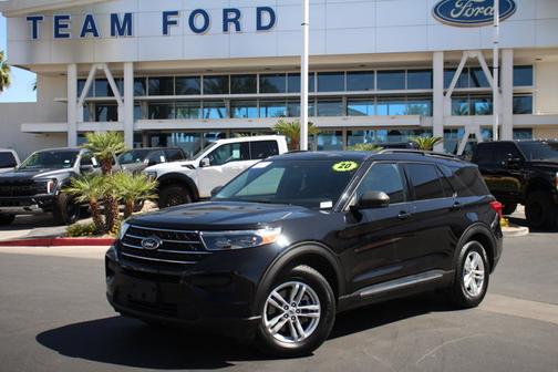AGATE BLACK METALLIC 2020 Ford Explorer XLT
