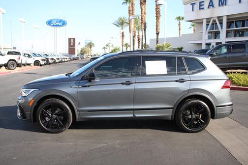 Platinum Gray Metallic 2024 Volkswagen Tiguan 2.0T SE R-LINE BLACK