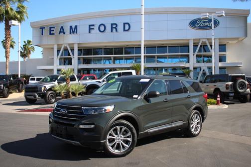 FORGED GREEN METALLIC 2021 Ford Explorer XLT
