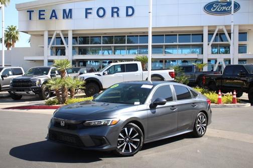 Gray Metallic 2022 Honda Civic EX