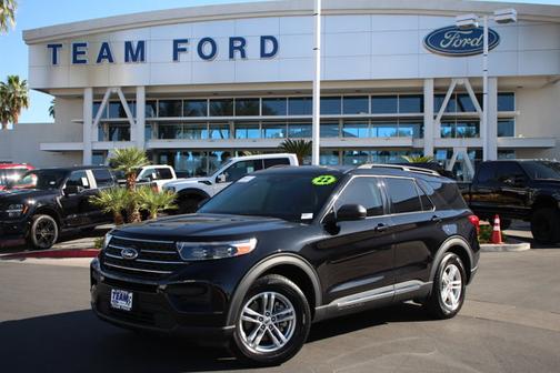 AGATE BLACK METALLIC 2022 Ford Explorer XLT