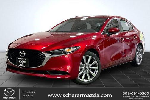 Soul Red Crystal Metallic 2026 Mazda Mazda3 FWD w/Preferred Package
