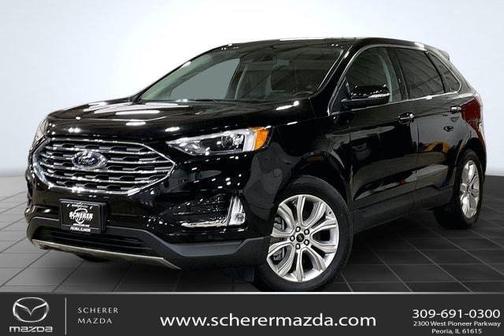 Agate Black Metallic 2023 Ford Edge Titanium