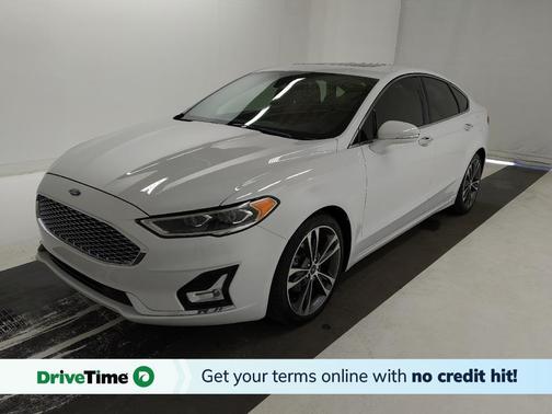 White 2019 Ford Fusion Titanium