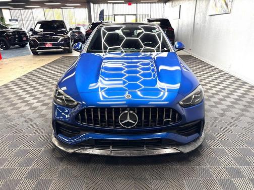 Starling Blue Metallic 2023 Mercedes-Benz AMG C 43 Base 4MATIC