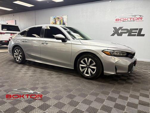Solar Silver Metallic 2025 Honda Civic LX