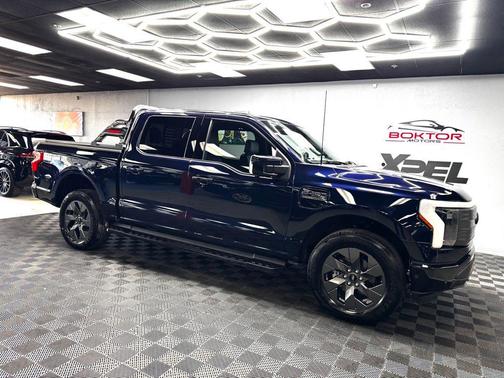 Blue Metallic 2023 Ford F-150 Lightning LARIAT