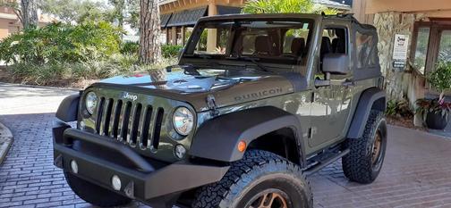 Green 2015 Jeep Wrangler Rubicon