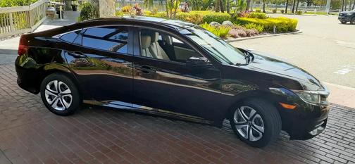 Burgundy Night Pearl 2017 Honda Civic LX