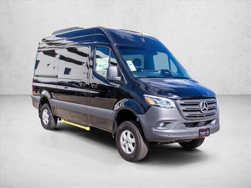 Obsidian Black Metallic 2026 Mercedes-Benz Sprinter 2500 Standard Roof