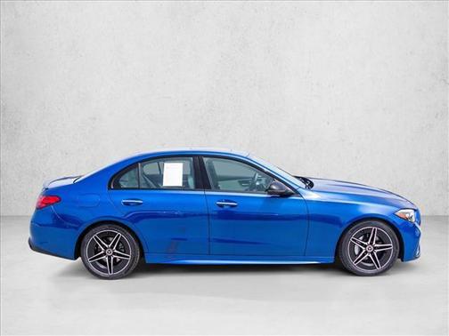 Blue 2023 Mercedes-Benz C-Class C 300 4MATIC