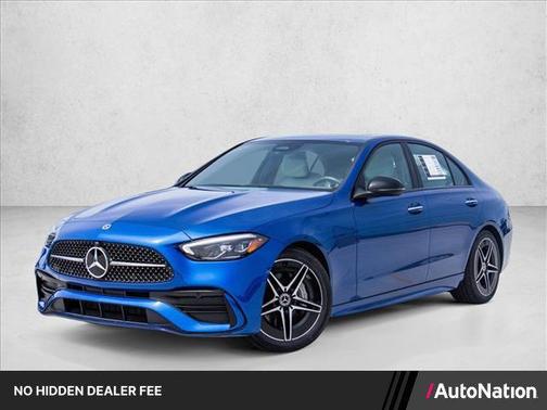 Blue 2023 Mercedes-Benz C-Class C 300 4MATIC