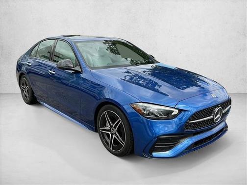 Blue 2023 Mercedes-Benz C-Class C 300 4MATIC