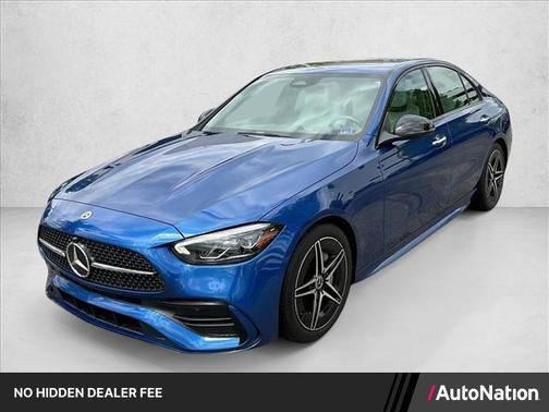 Blue 2023 Mercedes-Benz C-Class C 300 4MATIC