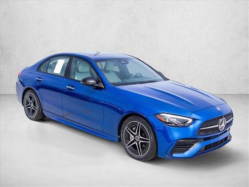 Blue 2023 Mercedes-Benz C-Class C 300 4MATIC