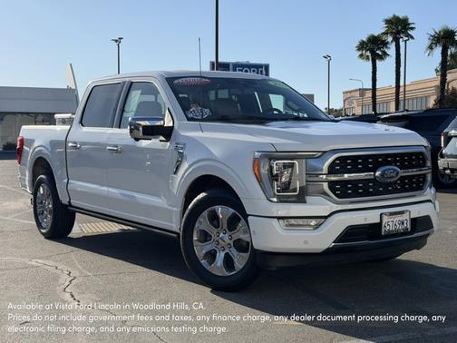 STAR WHITE METALLIC TRICOAT 2022 Ford F-150 PLATINUM